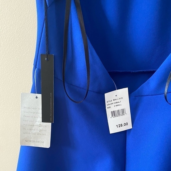 NORDSTROM Felicity & Coco Women's Cutout Fit & Flare Bianca Dress Cobalt Blue XS - Picture 6 of 8